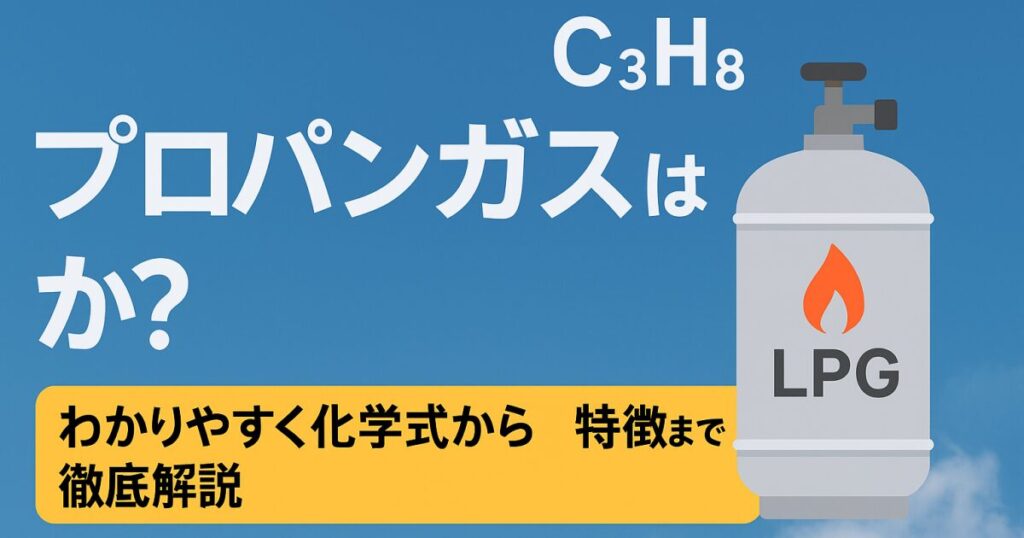 プロパンガスとは？わかりやすく化学式から特徴まで徹底解説！