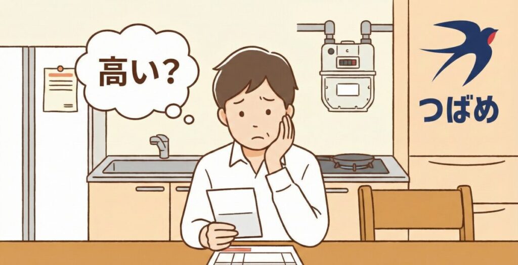 つばめガスのガス代が高いと感じる方へ！評判や料金を安くするコツを詳しく解説