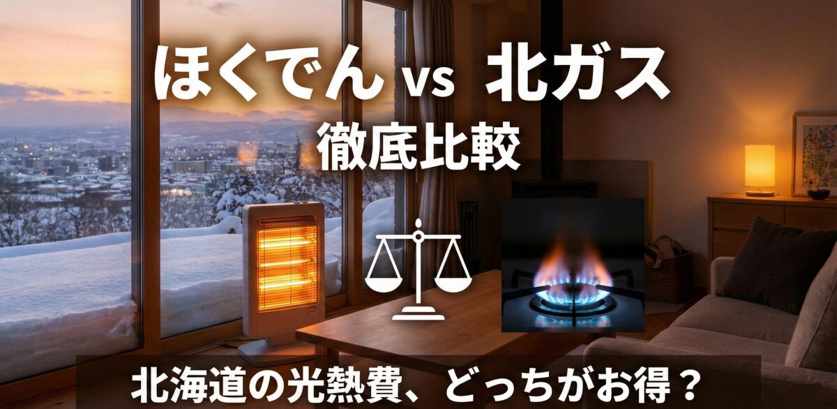 ほくでんガスと北ガスを徹底比較！北海道で電気とガスをまとめるならどっちが安い？