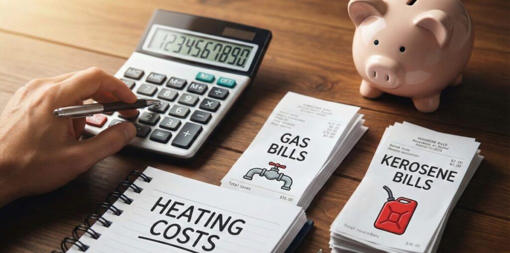 ガスストーブと灯油ストーブどちらが安いかコストを検証