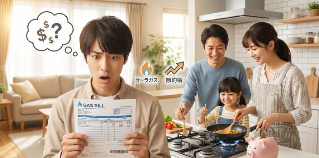サーラガスの料金が高いと感じたら試してほしい！年間5万円安くした節約術と私の体験記