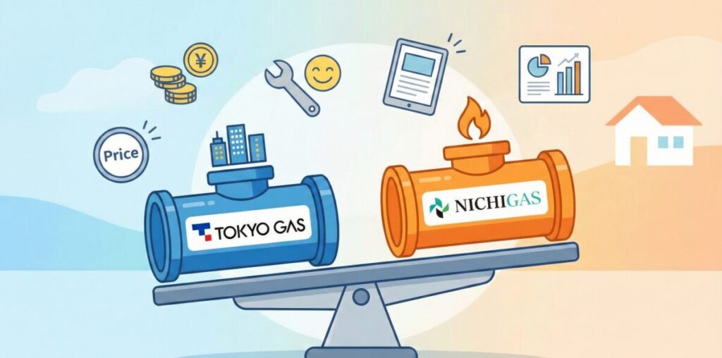 ニチガスと東京ガスの比較で損をしない！毎月のガス代を安くするコツ