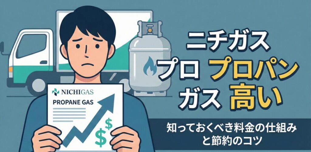 ニチガスのプロパンガスが高いと感じたら読むべき料金の仕組みと節約のコツ