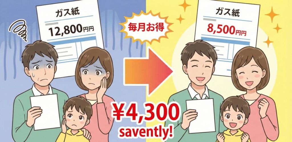 吉武産業のガスが高い時に試したい固定費削減の体験談