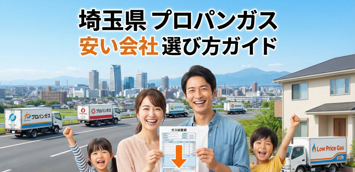 埼玉県でプロパンガスの安い会社を選ぶコツ｜家計を守る料金比較と節約の体験談