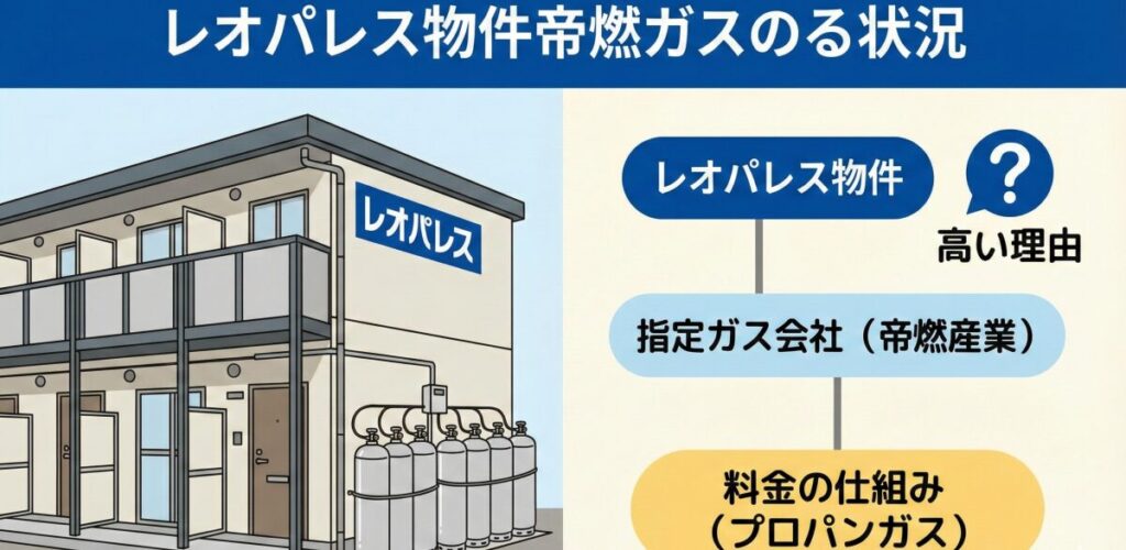 帝燃ガスの料金が高い背景とレオパレスでの事情