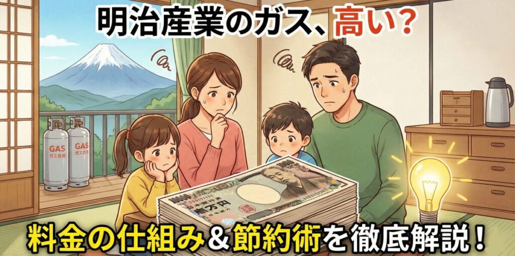 明治産業のガスが高いと感じる理由とは？料金の仕組みや安くするコツ
