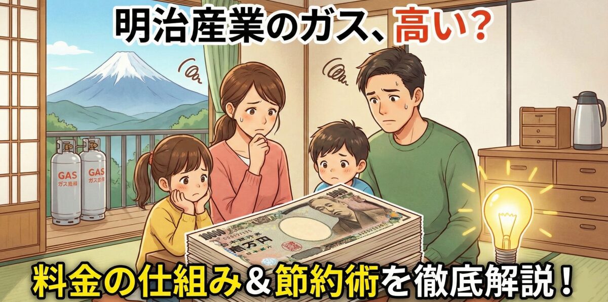 明治産業のガスが高いと感じる理由とは？料金の仕組みや安くするコツ