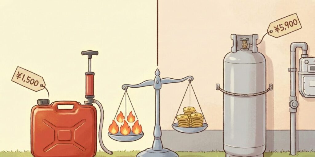 灯油とプロパンガスの比較で見えた本当の安さ