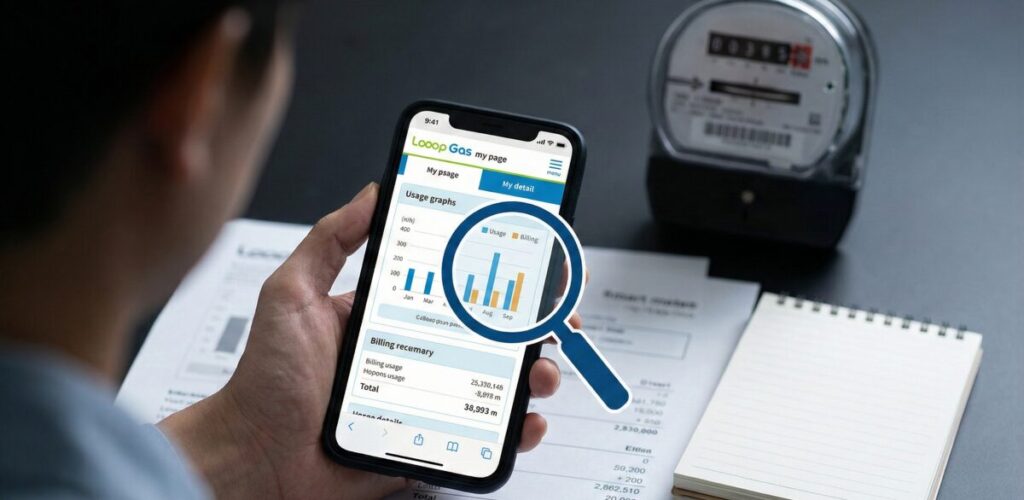 Looopガスの料金が高いと感じたときにチェックすべきこと