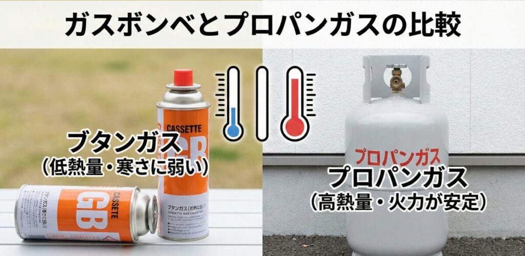 ガスボンベとプロパンガスの比較で分かる節約のコツ