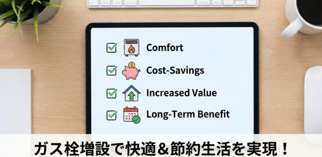 ガス栓を増設して安い生活を手に入れるためのポイントまとめ
