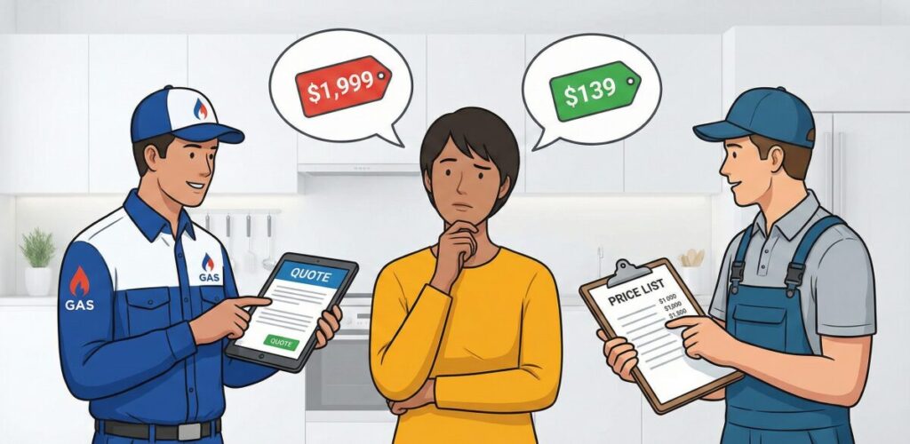 ガス栓を増設して安い費用で済ませるための依頼先と費用の目安