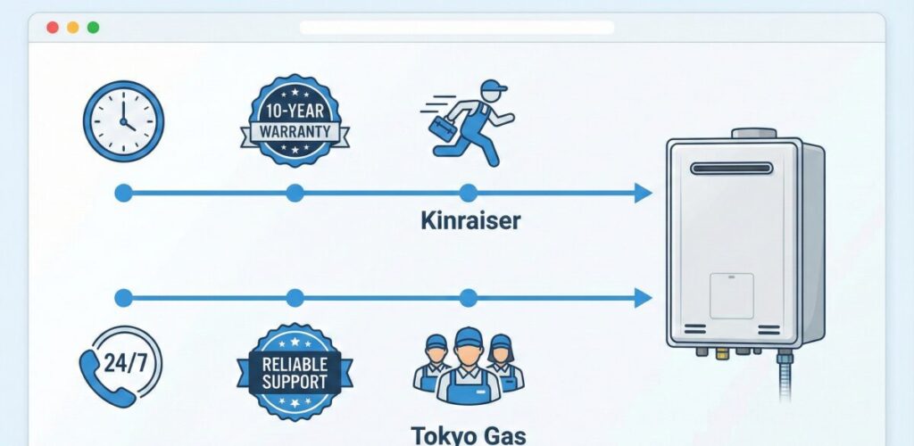 キンライサーと東京ガスの比較で選ぶ際の安心感とスピード