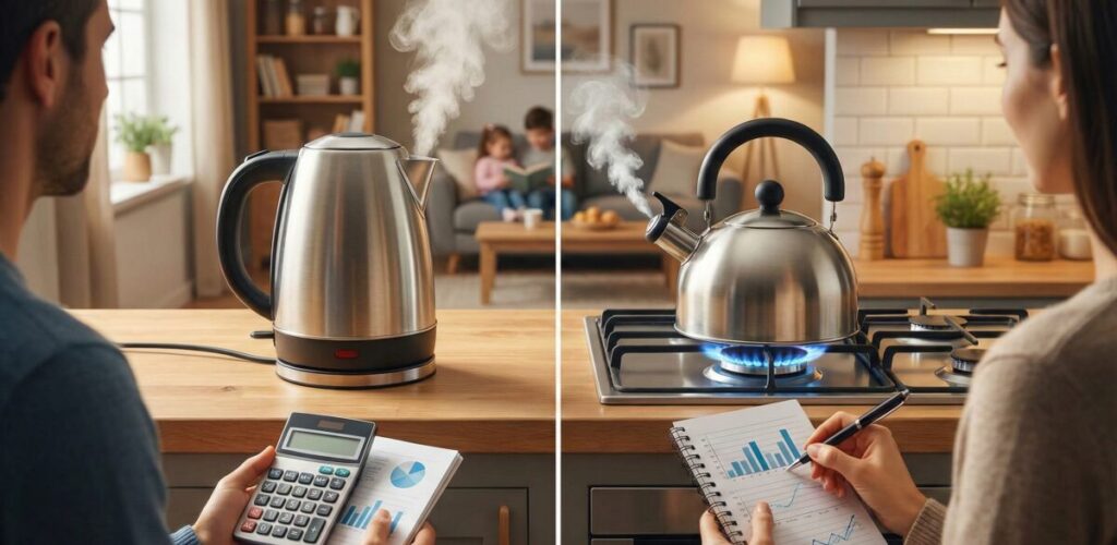 電気ケトルとプロパンガスの比較！お湯を沸かすのにどっちが安い？